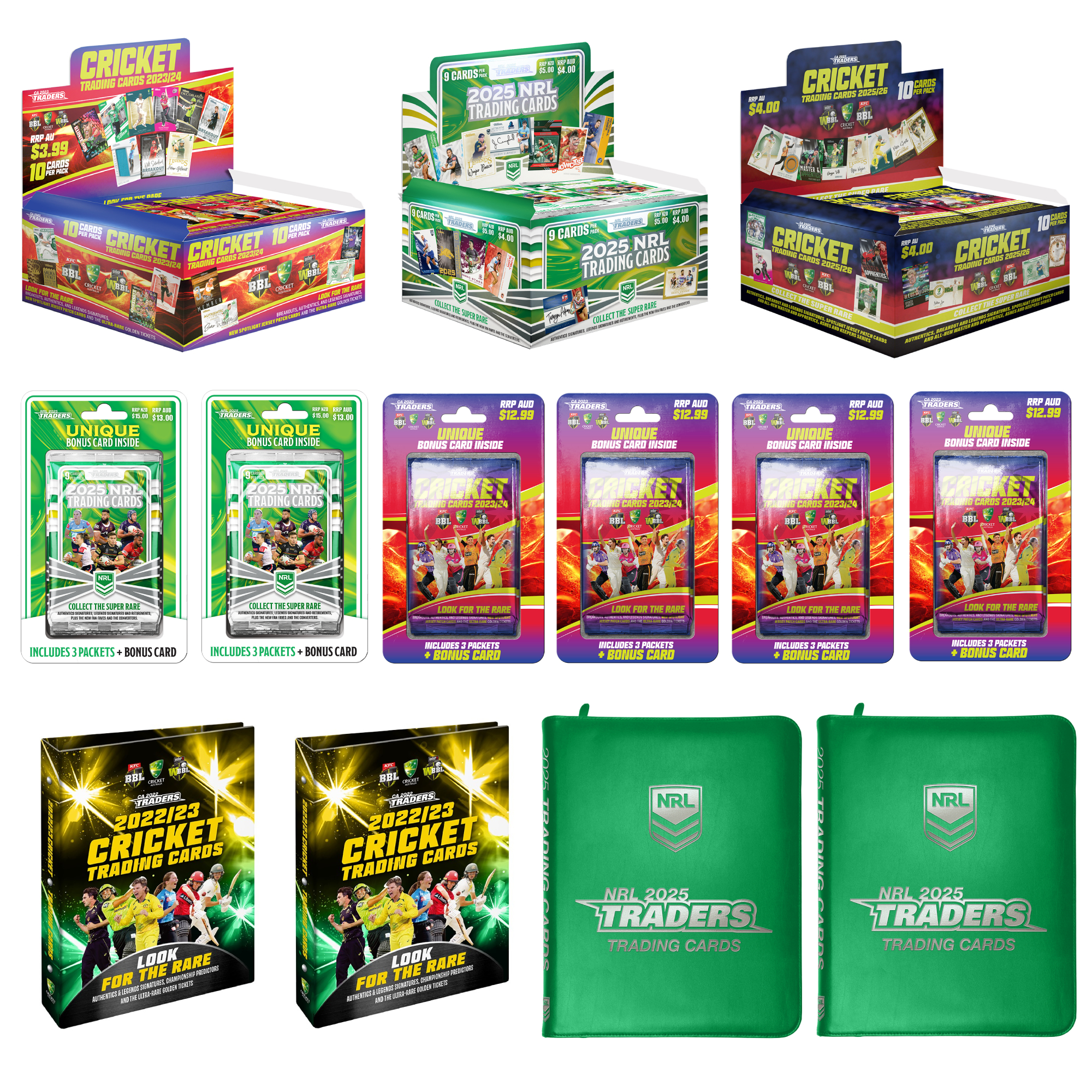 2025/23 Cricket Traders and 2025 NRL Traders Bundle